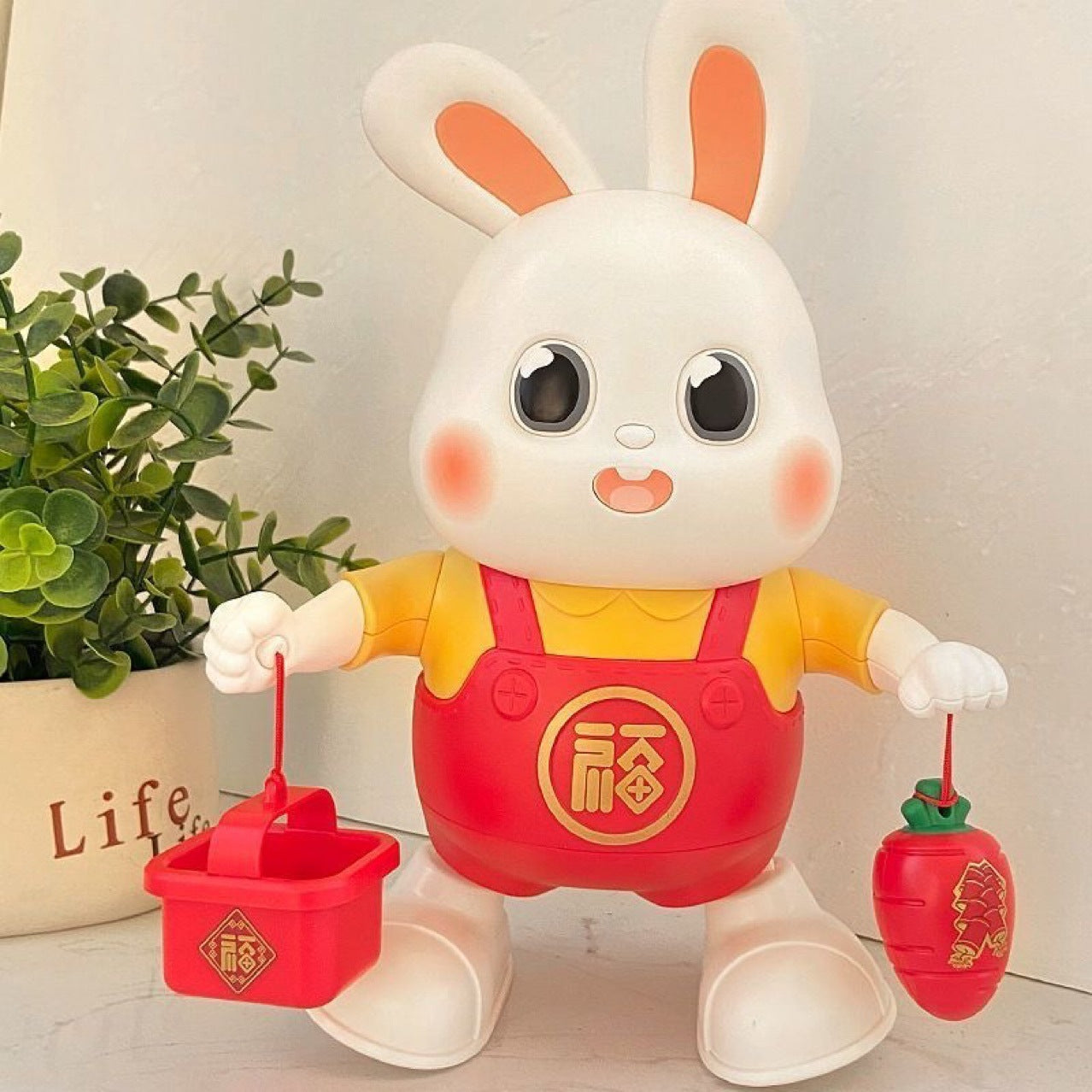 Electric Toy Rabbit Learning Head Learning Climbing Rabbit Singing Dancing Light