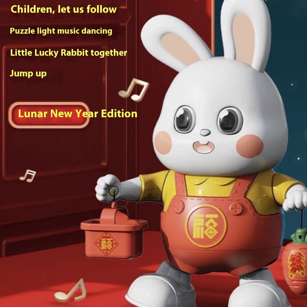 Electric Toy Rabbit Learning Head Learning Climbing Rabbit Singing Dancing Light